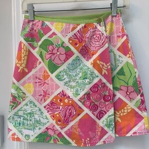 Lilly Pulitzer Pink A-Line Knee-Length Resort Skirt